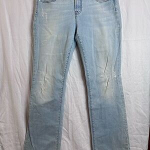 Vigoss Jeans Womens 5 Pocket Light Blue Bootcut Leg Stretch Denim Jeans 11